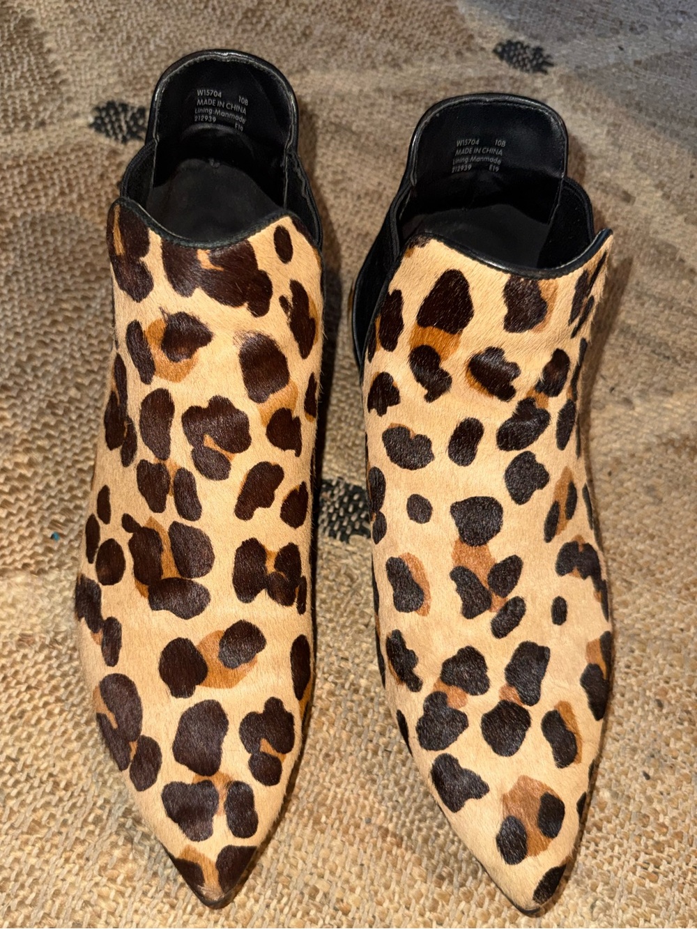Cole Haan Women's Hara Pointed Toe Leopard Stretch Booties